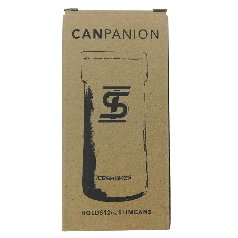 IceShaker Can Panion Hold 12oz Slim Can Summer Escape Pink Orange New in box